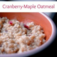 Cranberry Maple Oatmeal