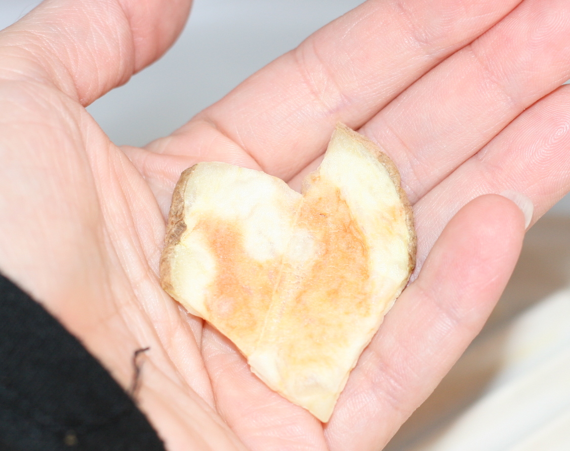 Homemade Heart Shaped Potato Chips