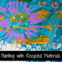 Painting with Recycled Materials