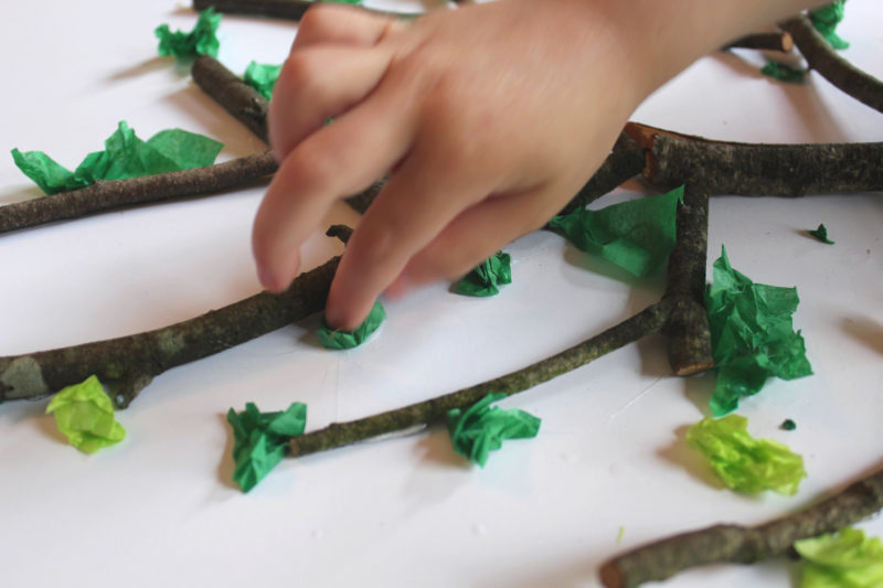 Tissue Paper Tree Craft for Kids A Nation of Moms