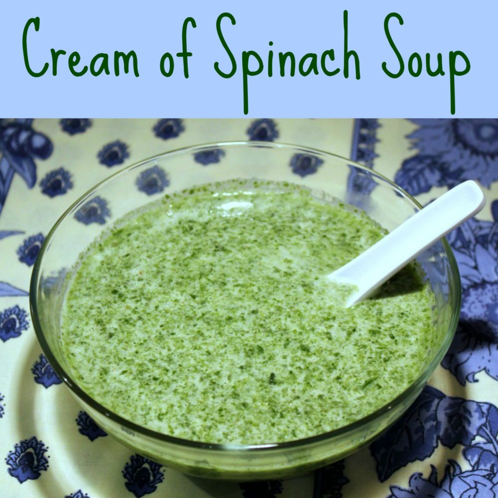 Cream of Spinach Soup