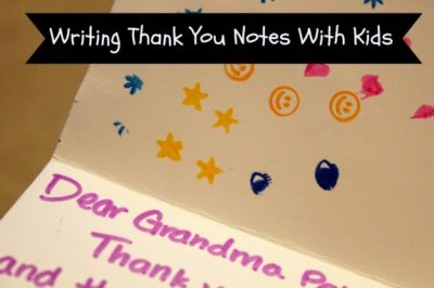 Writing Thank You Cards with Kids - A Nation of Moms