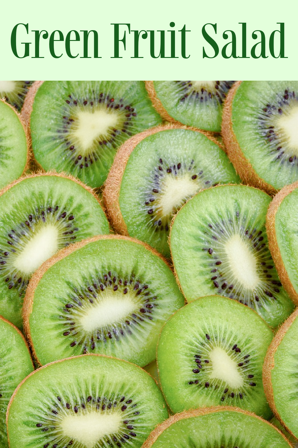 Kiwi fruits sliced