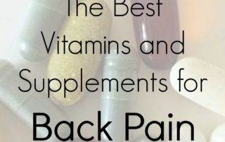 Vitamins and Supplements for Back Pain