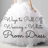 Ways to Pull Off Wearing a White Prom Dress