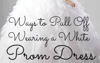 Ways to Pull Off Wearing a White Prom Dress