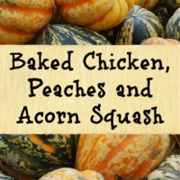 Chicken, Peaches & Acorn Squash