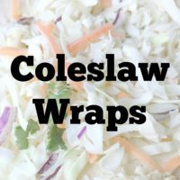Coleslaw wraps
