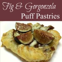 Fig & Gorgonzola Puff Pastries
