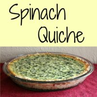 Spinach Quiche Recipe