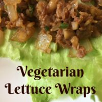 Vegetarian lettuce wraps