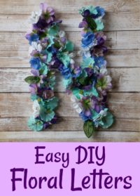 Easy DIY Floral Letters
