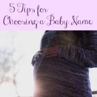 choosing a baby name