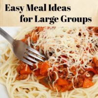 Easy Meal Ideas for Large Groups