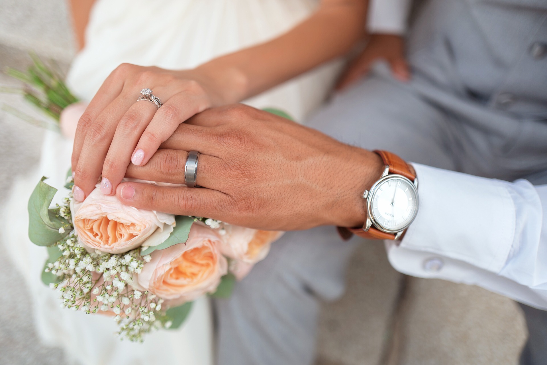 Wedding Bride Groom Flowers