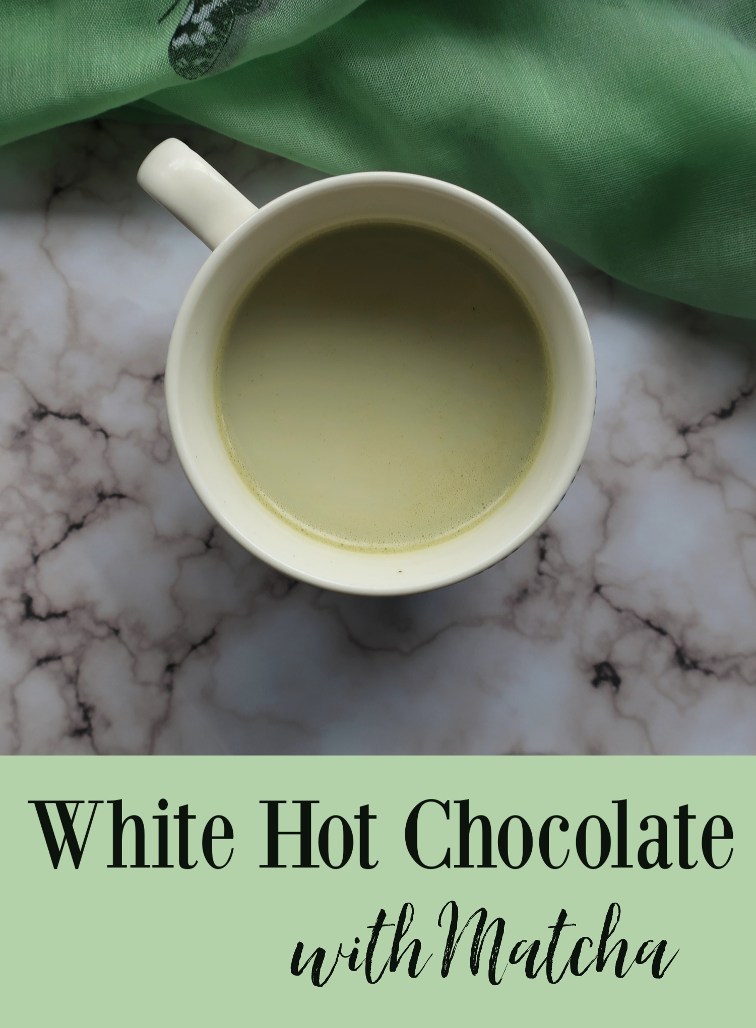 White Hot Chocolate with Matcha