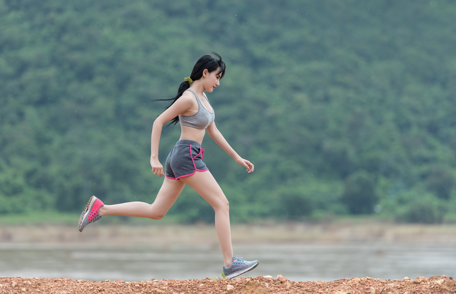 woman running fitness health workout