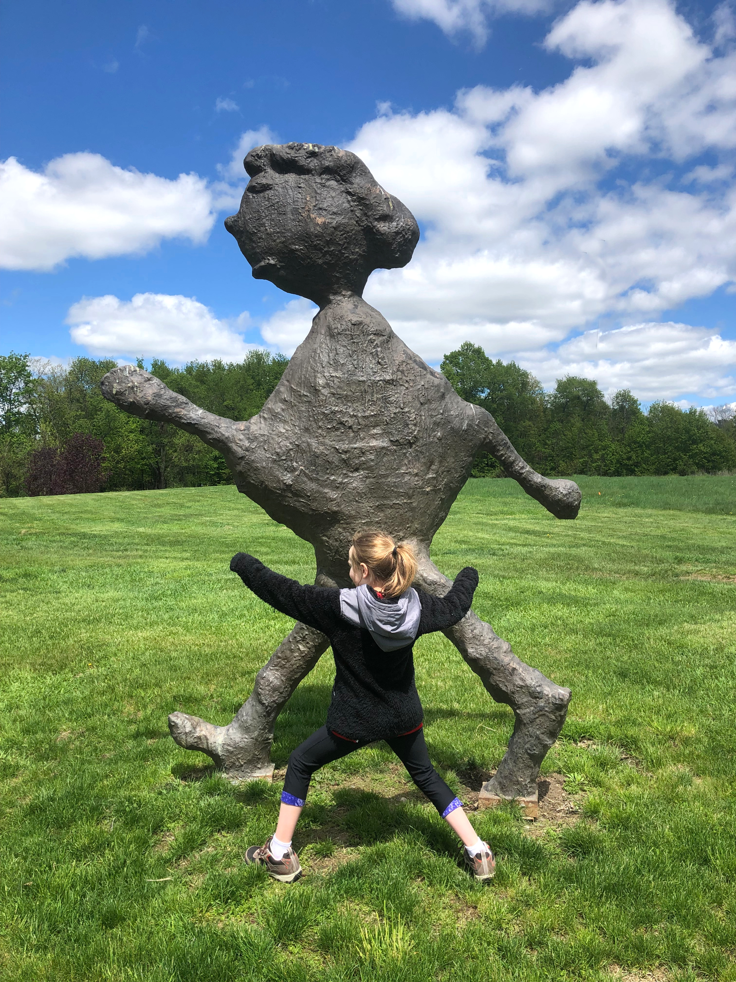 Large person statue at Art Omi, Ghent, NY