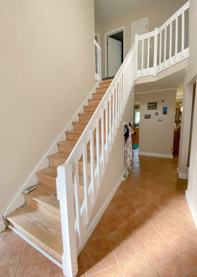 DIY Staircase Makeover Part II: Railings - A Nation of Moms