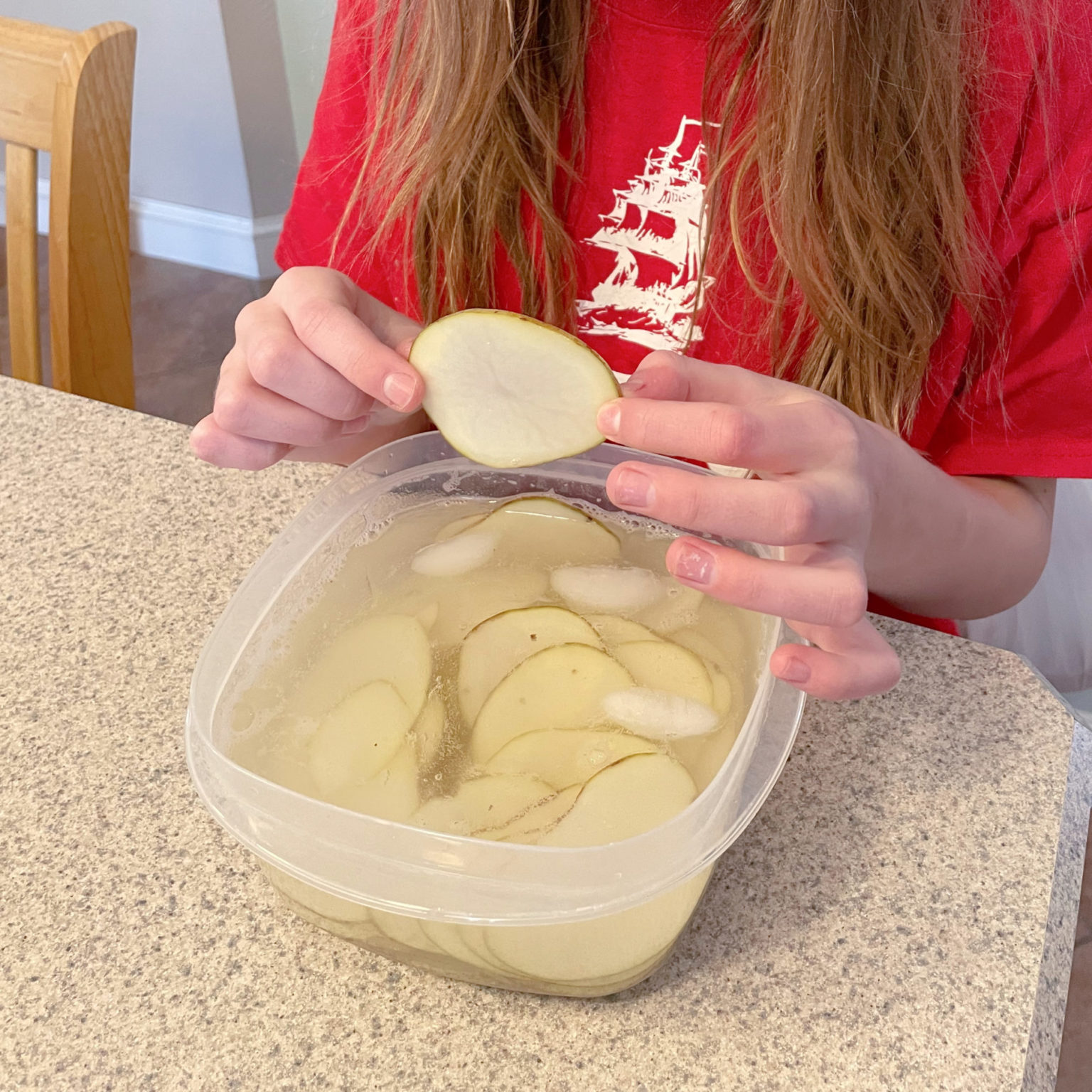 Homemade, Baked Potato Chips Heart Shaped for Valentine's Day! A